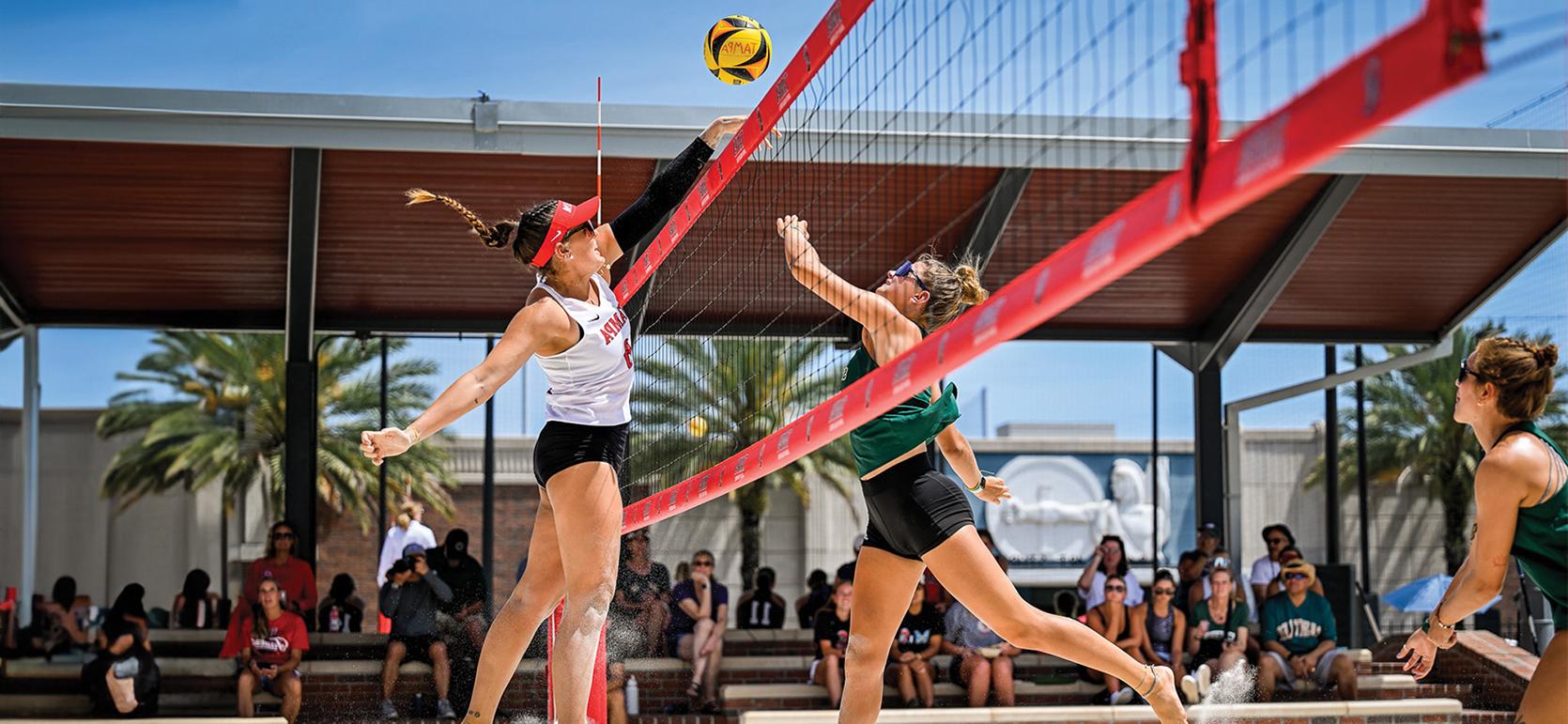 Beach volleyball game